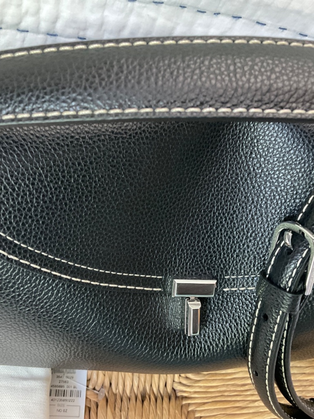 Toteme T-Lock Top Handle Bag Black - Picture 9 of 10